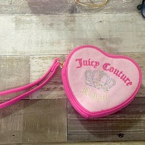 Juicy Couture Pink Heart Kids Wristlet